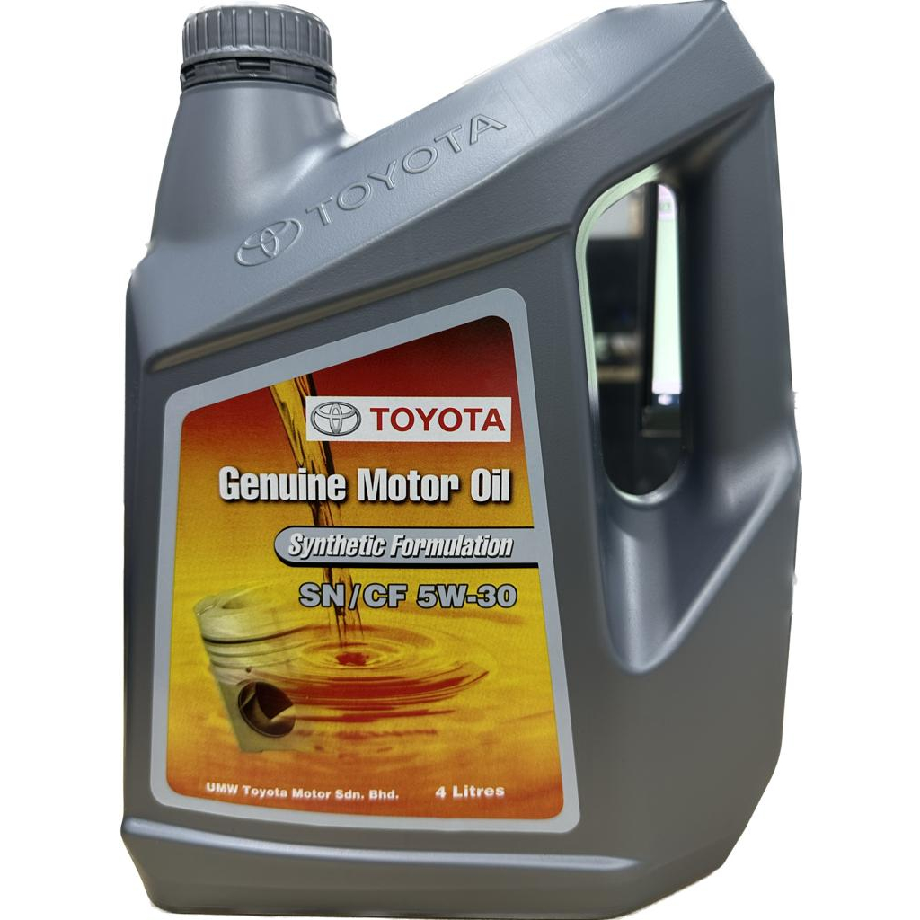 TOYOTA ENGINE OIL SYNTHETIC FORMULATION SN/CF 5W30 | Shopee Malaysia