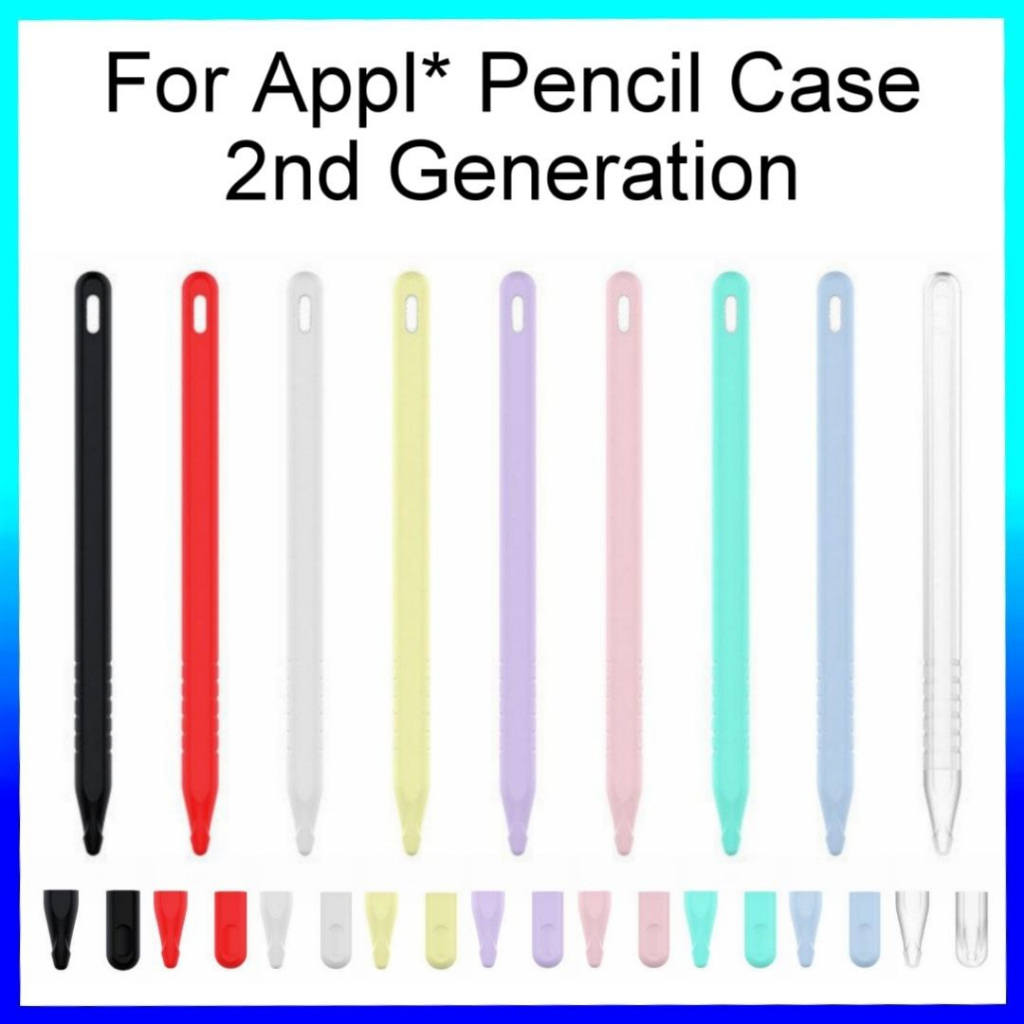 For Appl* Pencil for 2nd Generation Soft Silicone Protector Case Appl ...