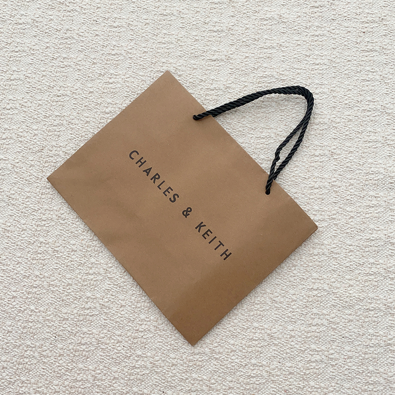 CNK Paper Bag gift bag shipping bag brown Grey paper bag Grey Brown Dust Bag
