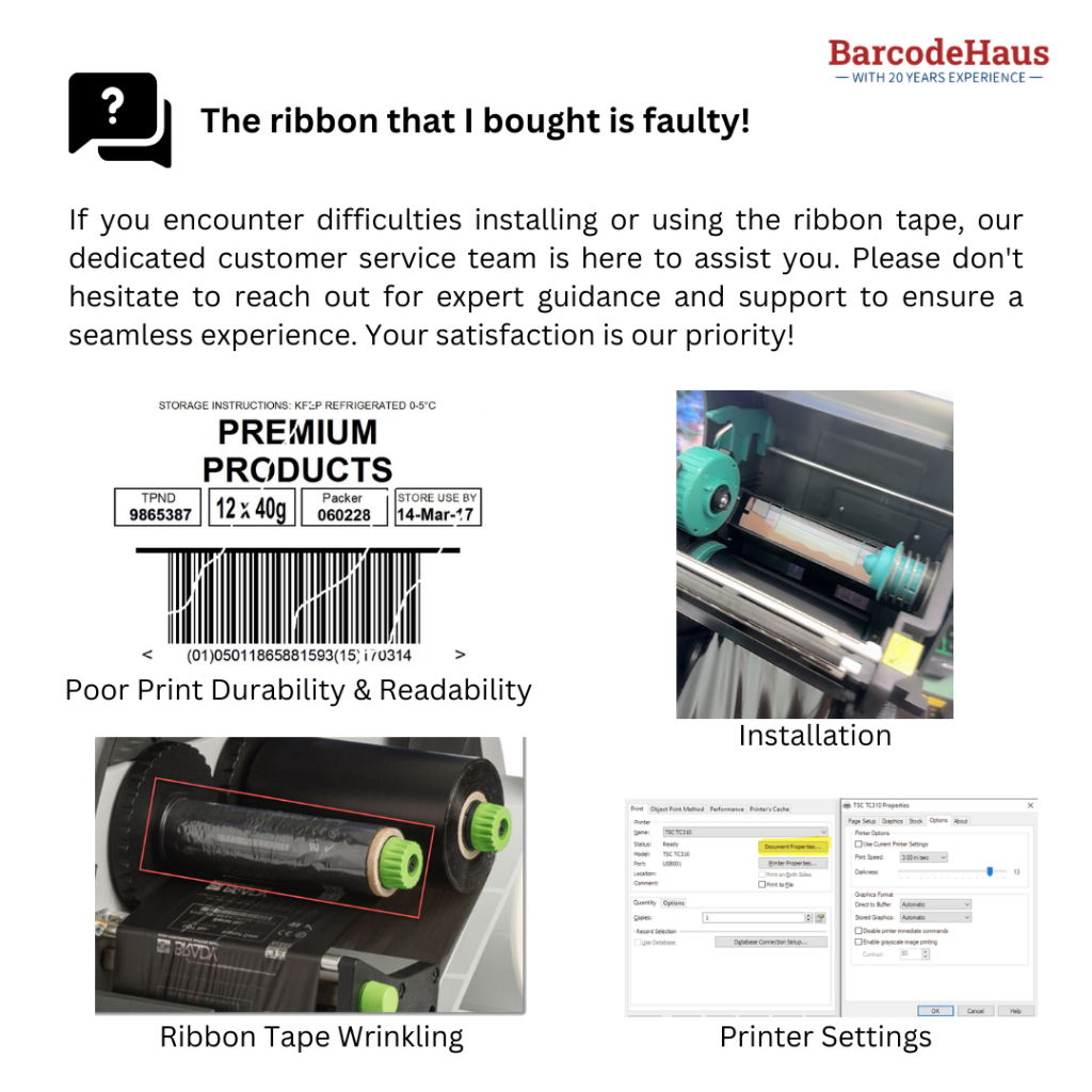ZEBRA GT800 Barcode Printer Ribbon Roll GT800 Wax/Wax Resin RICOH ...
