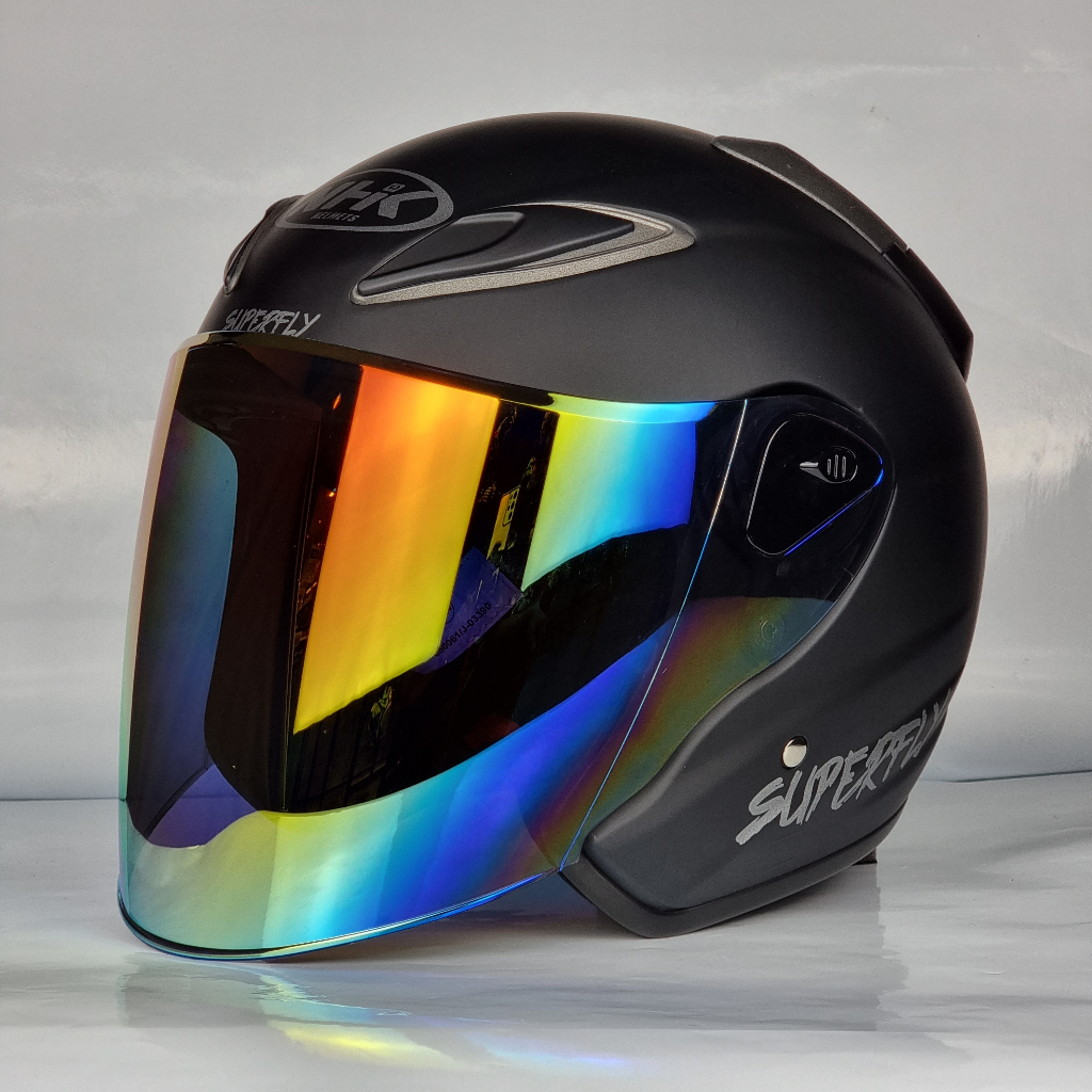 NHK HELMET X Superfly R6 V2 Solid - Matte Black | Shopee Malaysia