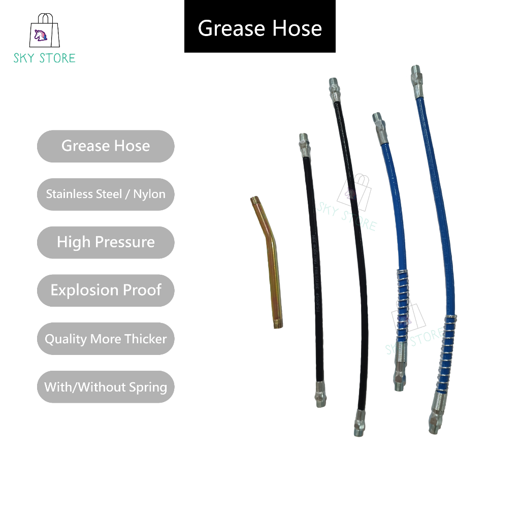 🔥 READY STOCK 🔥 GREASE GUN HOSE STEEL HOSE NYLON HOSE Shopee Malaysia