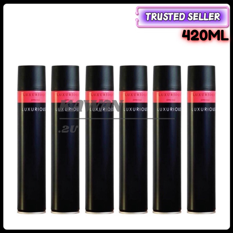 100% ORIGINAL LUXURIOUS EXTRA HOLD HAIR SPRAY 420ML UNISEX | Shopee ...