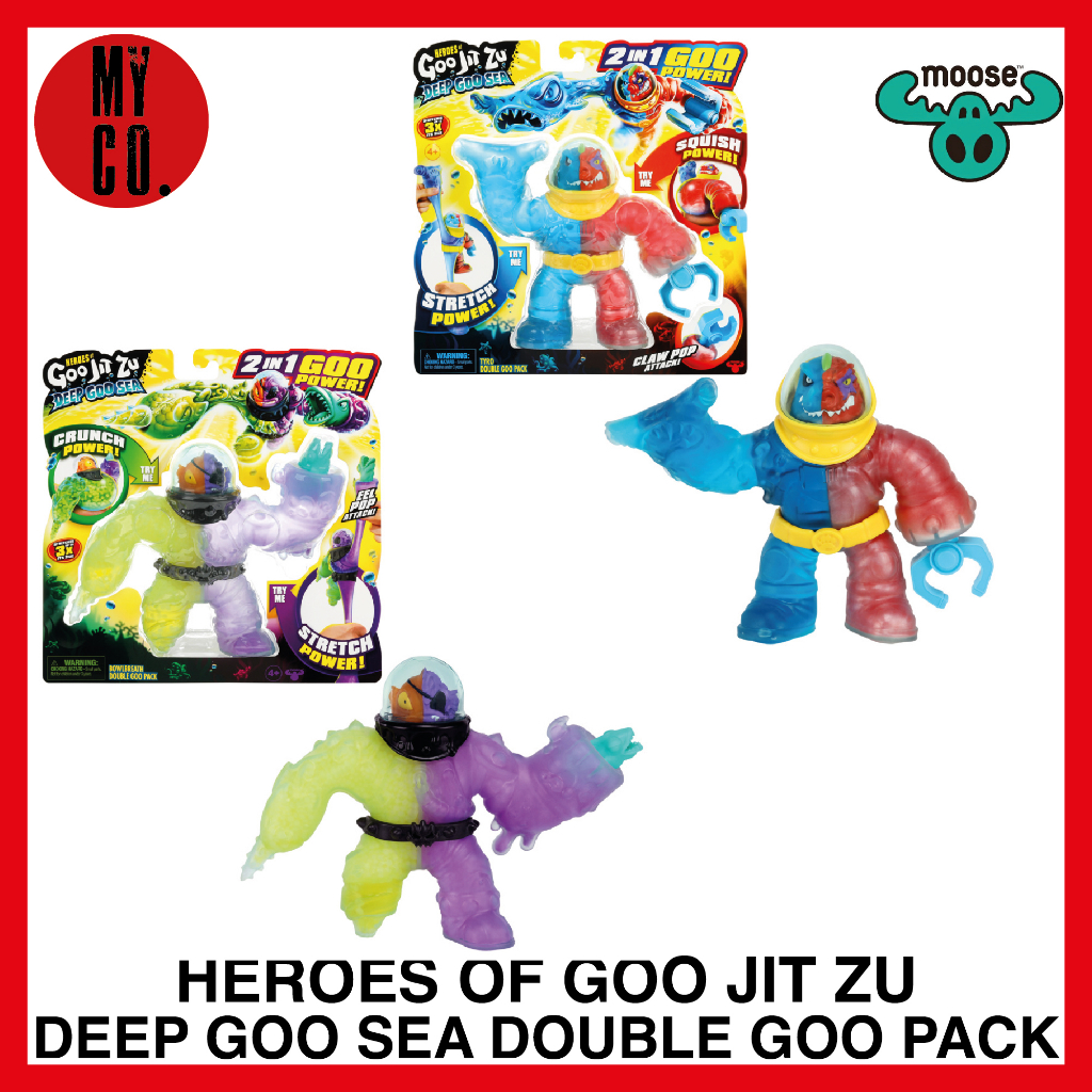 HEROES OF GOO JIT ZU DEEP GOO SEA DOUBLE GOO PACK MOOSE TOYS TYRO ...