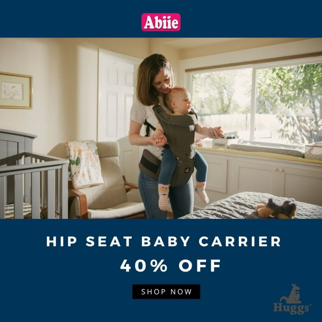 Abiie HUGGS Baby Carrier Hip Seat 2021 Upgraded Healthy