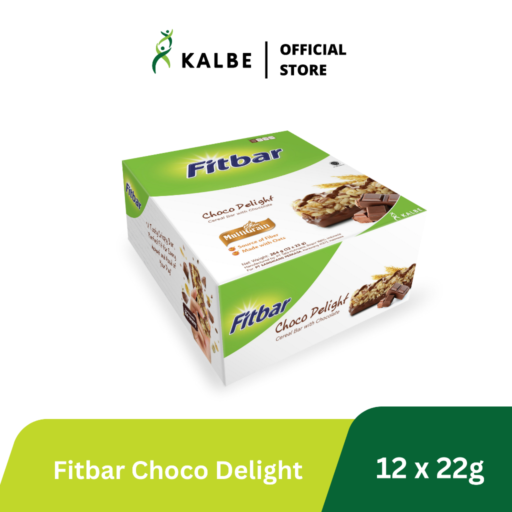 Fitbar Snack Bar Chocolate Delight (12 Bars x 22g) Shopee Malaysia