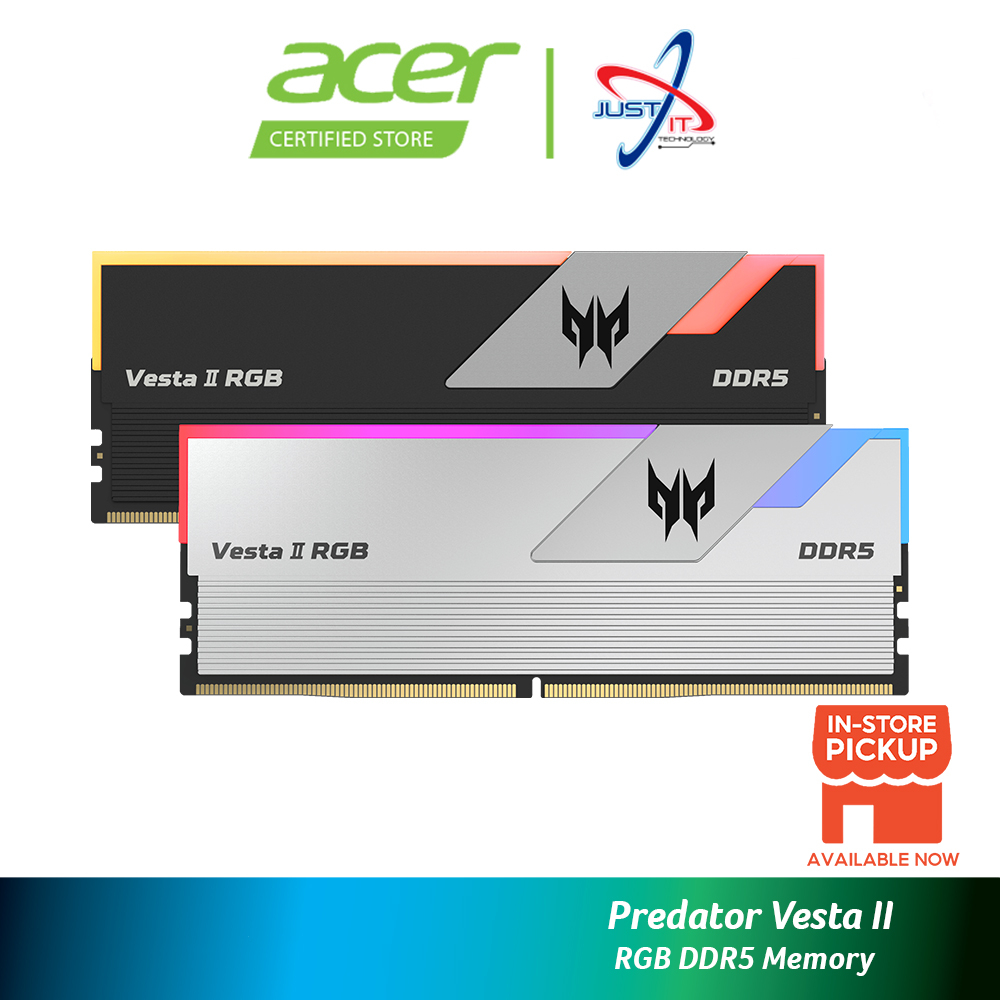 ACER PREDATOR VESTA II RGB DDR5 RAM 32GB (16*2) 6000MHz/6600MHz