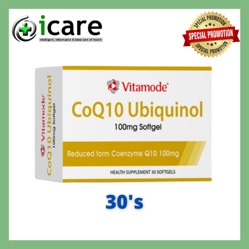 VITAMODE CoQ10 UBIQUINOL 100MG 30'S ( EXP DATE 10/2025 ) Shopee