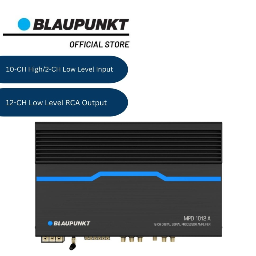 Blaupunkt VELOCITY POWER CLASS AB AMPLIFIER with DSP MPD 1012 A 10CH High/2CH Low Level Input