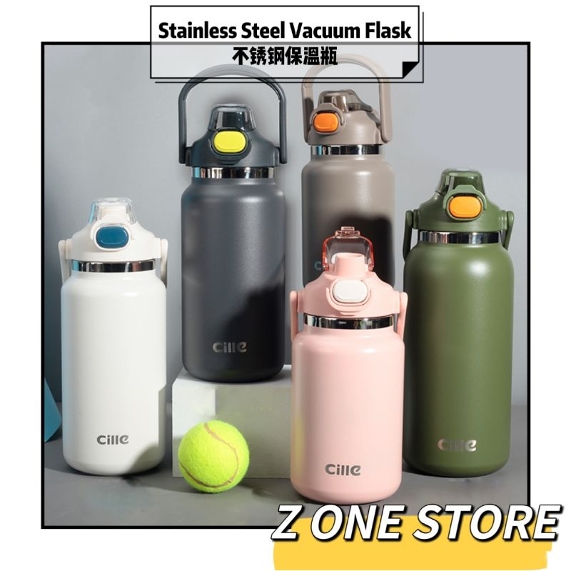 🦁 1000ml/1300ml/1600ml Cille 316 Stainless Steel Thermos Bottle