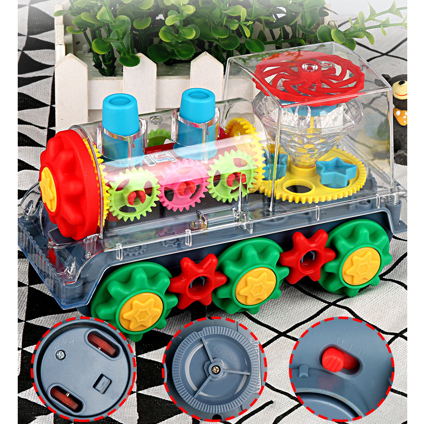(local supplier) free battery transparent train car sound and light ...