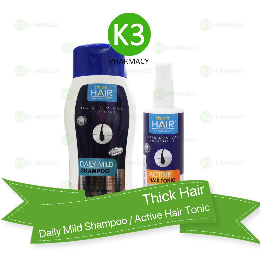 Thick Hair Daily Mild Shampoo 300ML /Active Hair Tonic 80ML Shopee