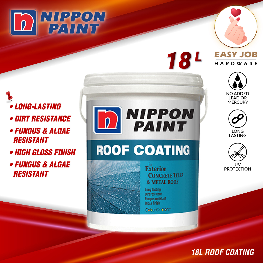 🔥 18L Nippon Roof Coating Nippon Roof Paint Cat Bumbung Cat Atap Rumah ...