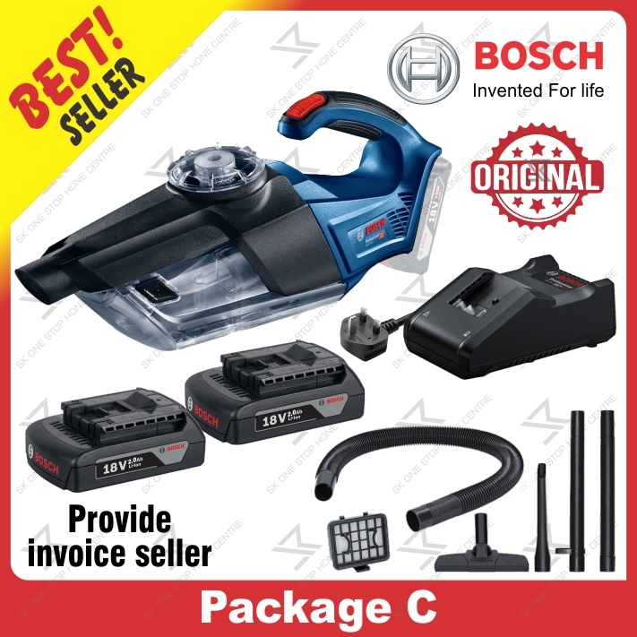 BOSCH GAS 18V1 PROFESSIONAL CORDLESS VACUUM CLEANER 18V 0.7L