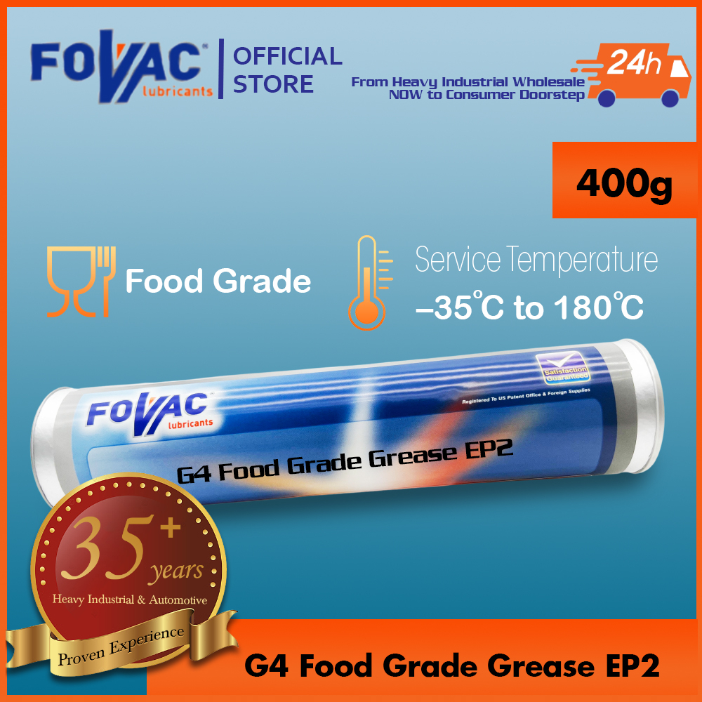 FOVAC G4 Food Grade Grease EP2/ Food Grade Lubrication 400g Shopee