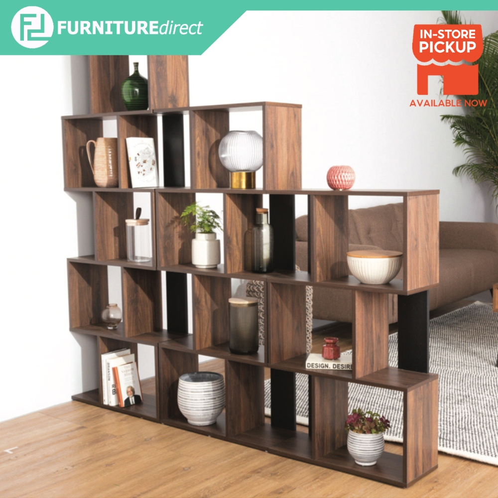 Furniture Direct ALASKA 3 tier wooden bookcase/ kabinet buku/ rak buku ...