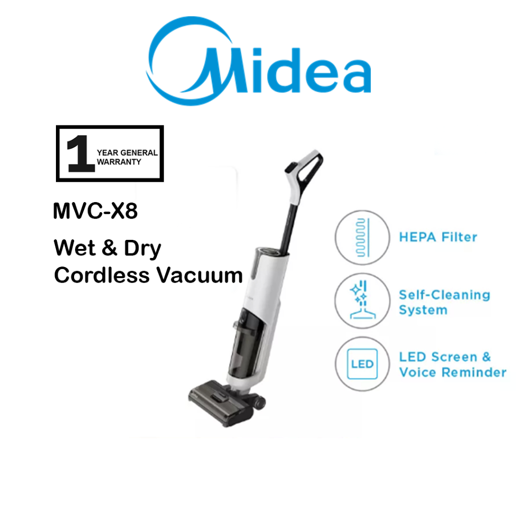 Midea MVCX8 Wet & Dry Cordless Vacuum Cleaner With SelfCleaning