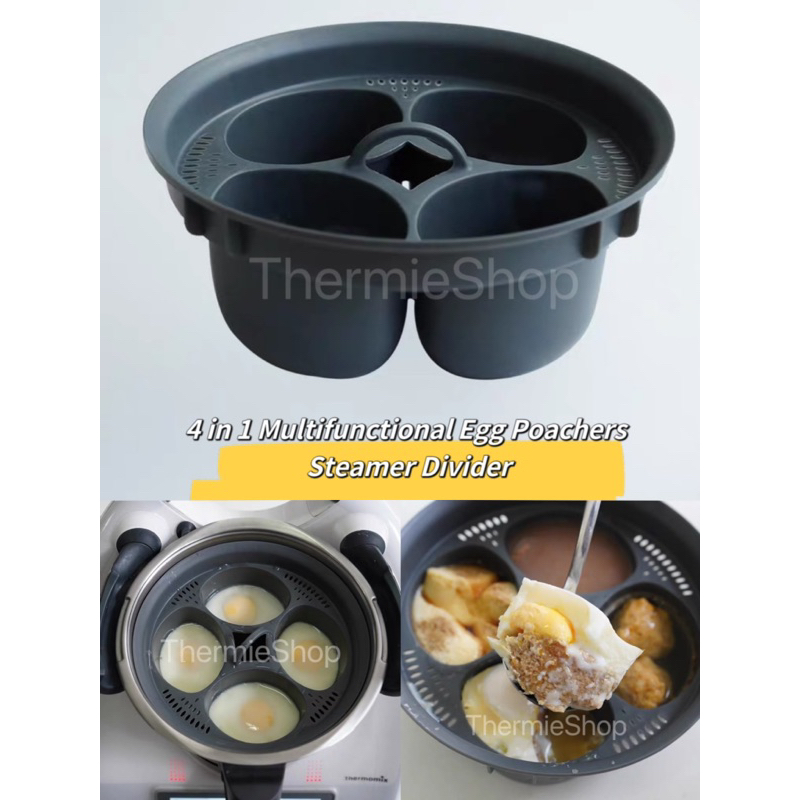 4 in 1 Egg Cooker Egg Poacher Tool Multifunction Pot Steamer Tray Eggs  Poachers Stand Kitchen Cooking Utensils for TM6
