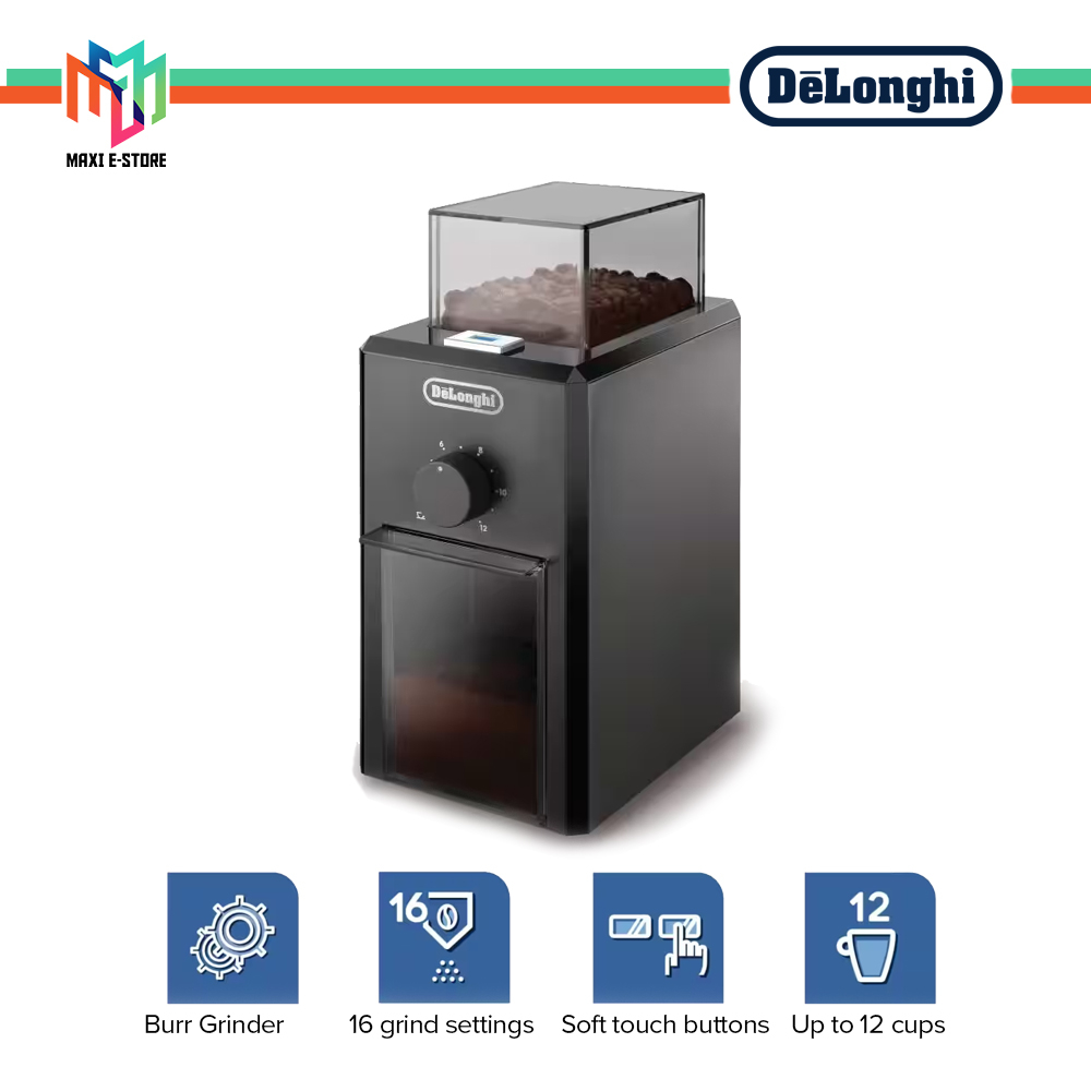 DeLonghi KG89/KG79 Burr Coffee Grinder Multiple Grind Settings Espresso