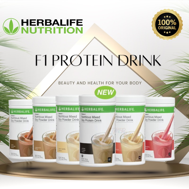 Herbalife Formula 1 Nutritious Mixed Soy Protein Drink (550g) 100