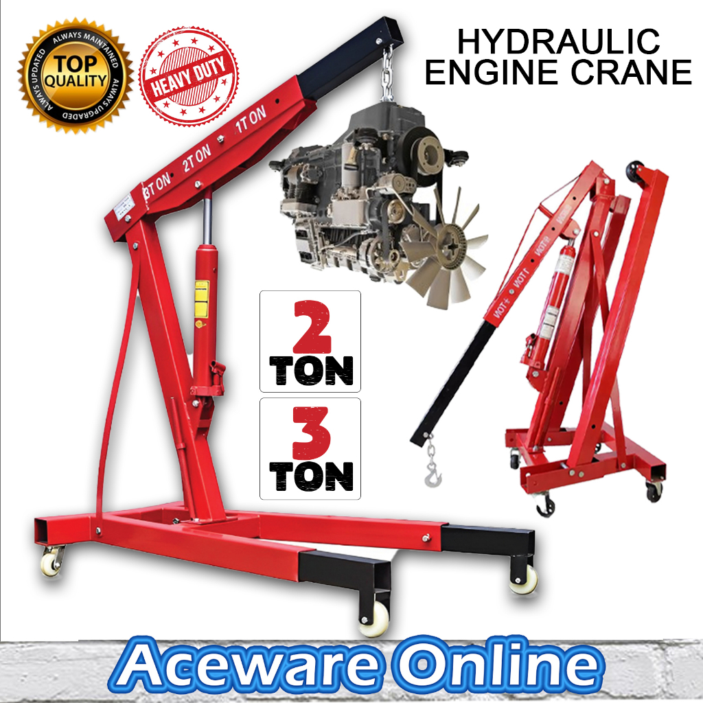 2 Ton 3 Ton Heavy Duty Hydraulic Engine Crane Foldable Engine Stand ...