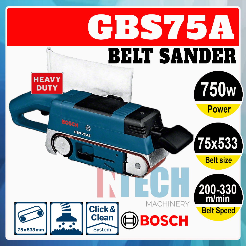BOSCH GBS75A / GBS 75 A BELT SANDER CORDED / ELECTRIC Shopee Malaysia