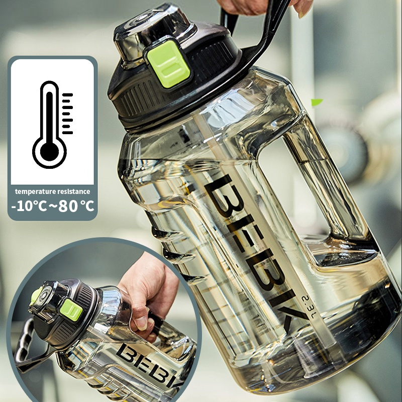 BEBK Large Capacity fitness plastic water bottle outdoor sports Bekas