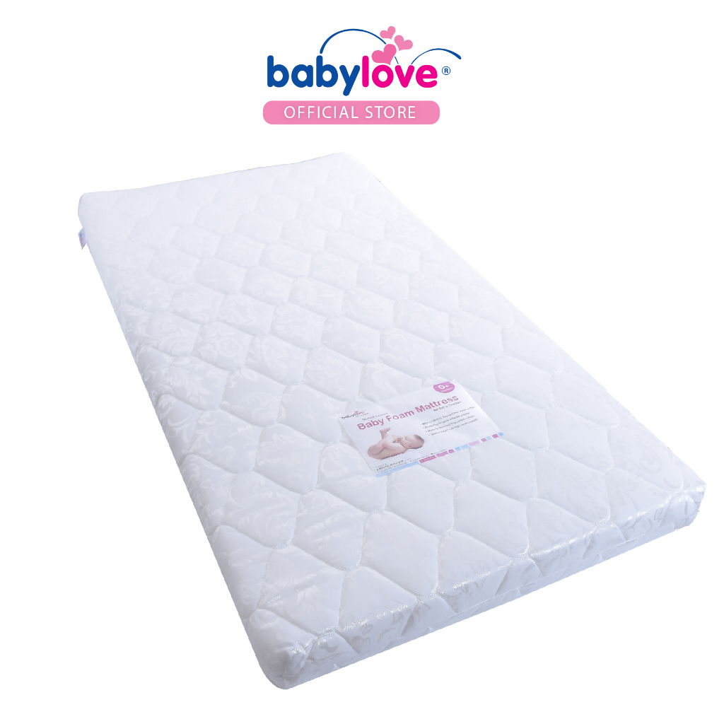 Babylove Quilted HiDensity Foam Mattress With Zip Baby bed Shopee