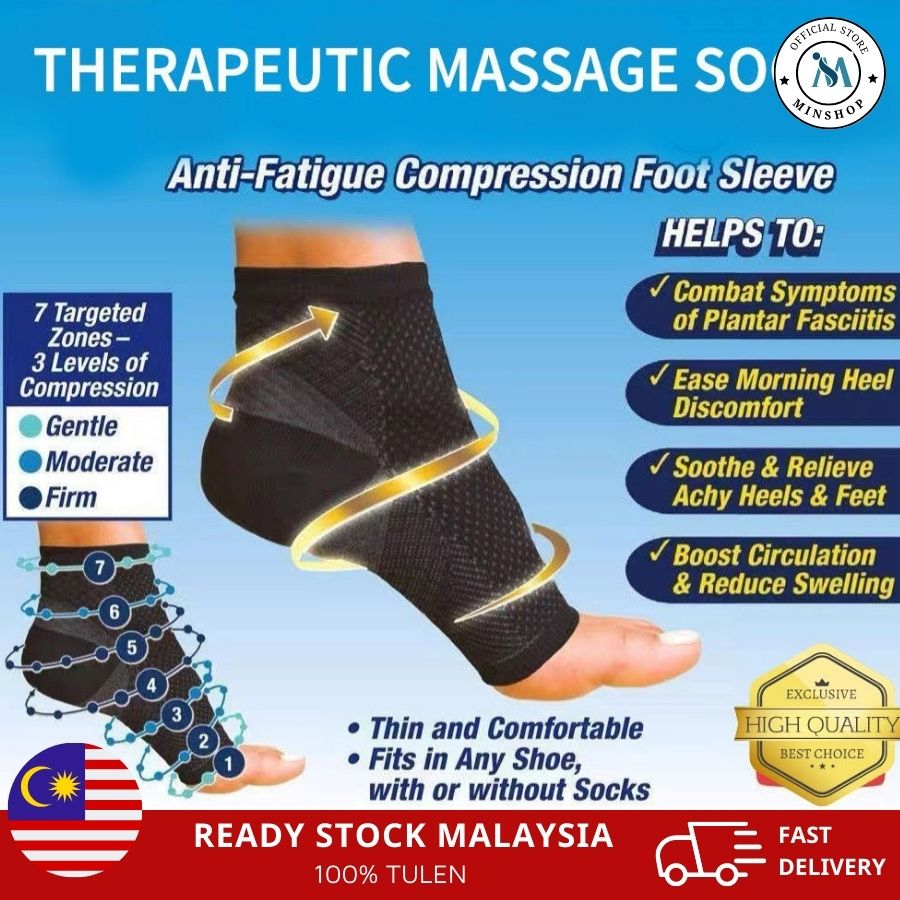 6D EMS THERAPEUTIC MASSAGE SOCKS Terapi sakit tumit kaki Foot