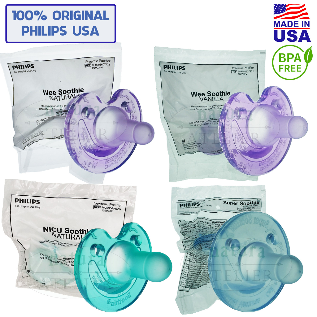 Philips [USA Made] Wee / NICU Soothie Baby Pacifier 奶嘴 Puting Bayi ...