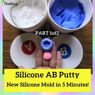 AB Liquid Food Grade Mold Making Silicone (1kg) - Malaysia Clay Art