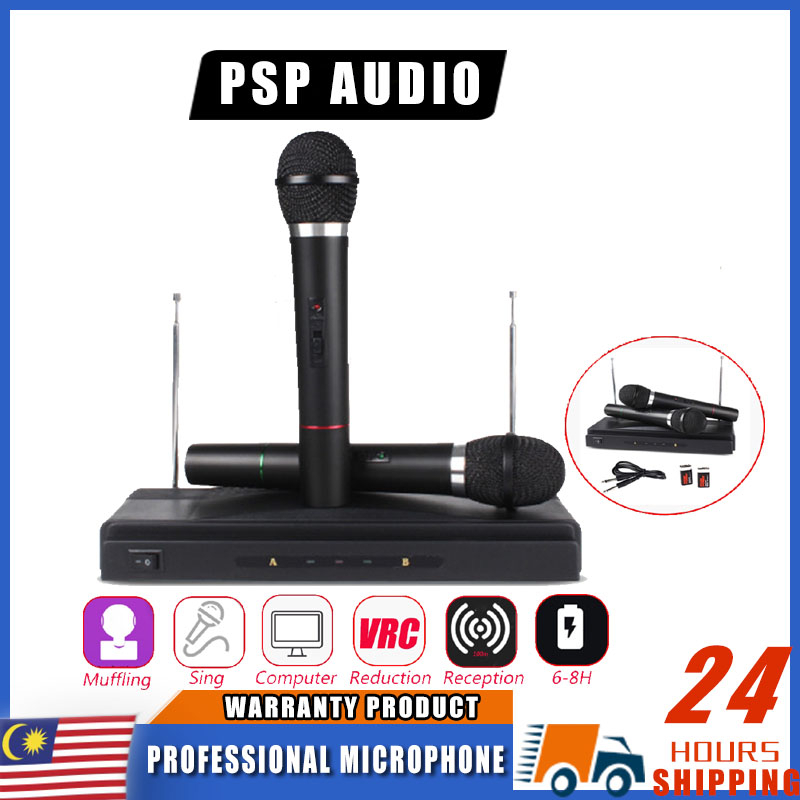 Karaoke Wireless Microphone KTV Dual Handheld 2 x Mic | Shopee Malaysia
