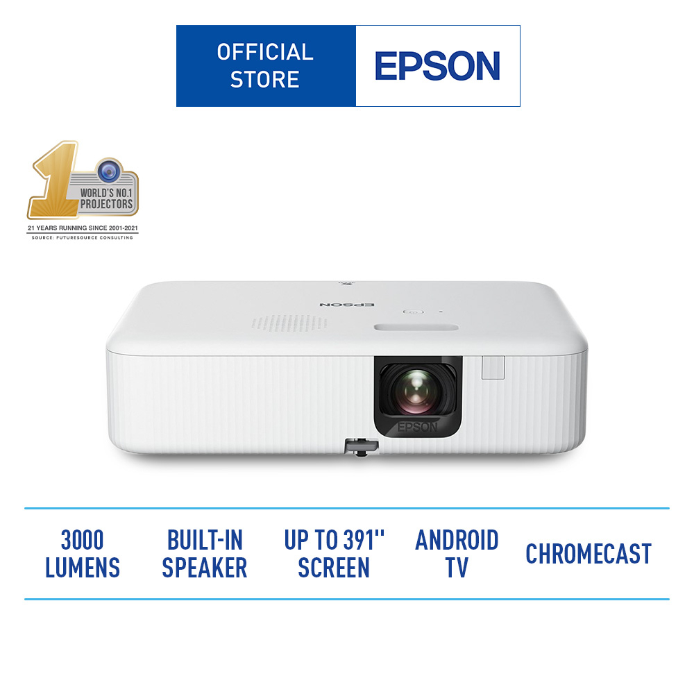 Epson COFH02 3000 Lumens Full HD AllinOne Smart Projector with