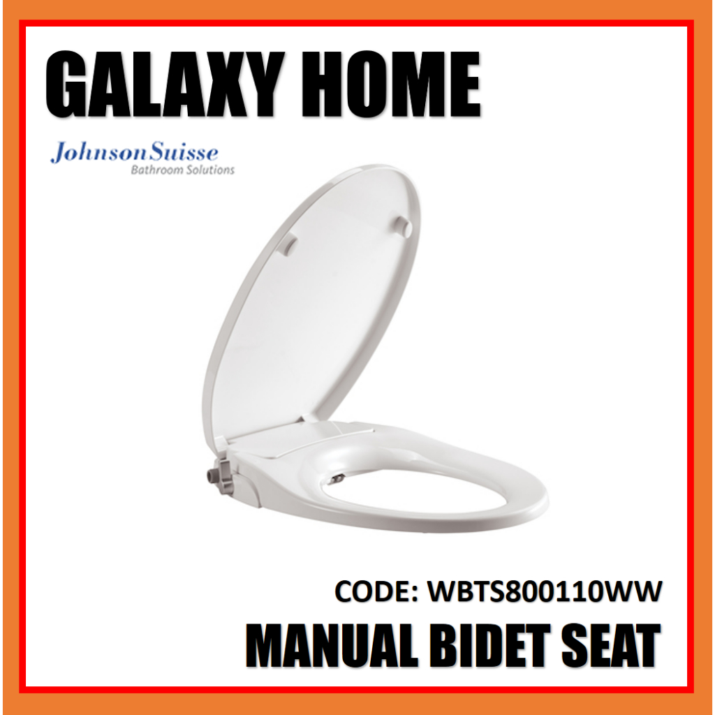 Johnson Suisse WBST800110WW O Shape Manual Bidet Seat & Cover Toilet