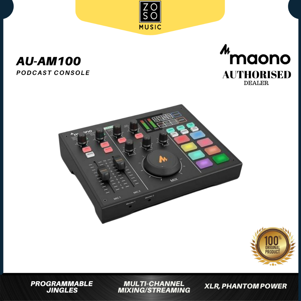 MAONO AU-AM100 MAONOCASTER PROFESSIONAL ALL-IN-ONE AUDIO INTERFACE ...