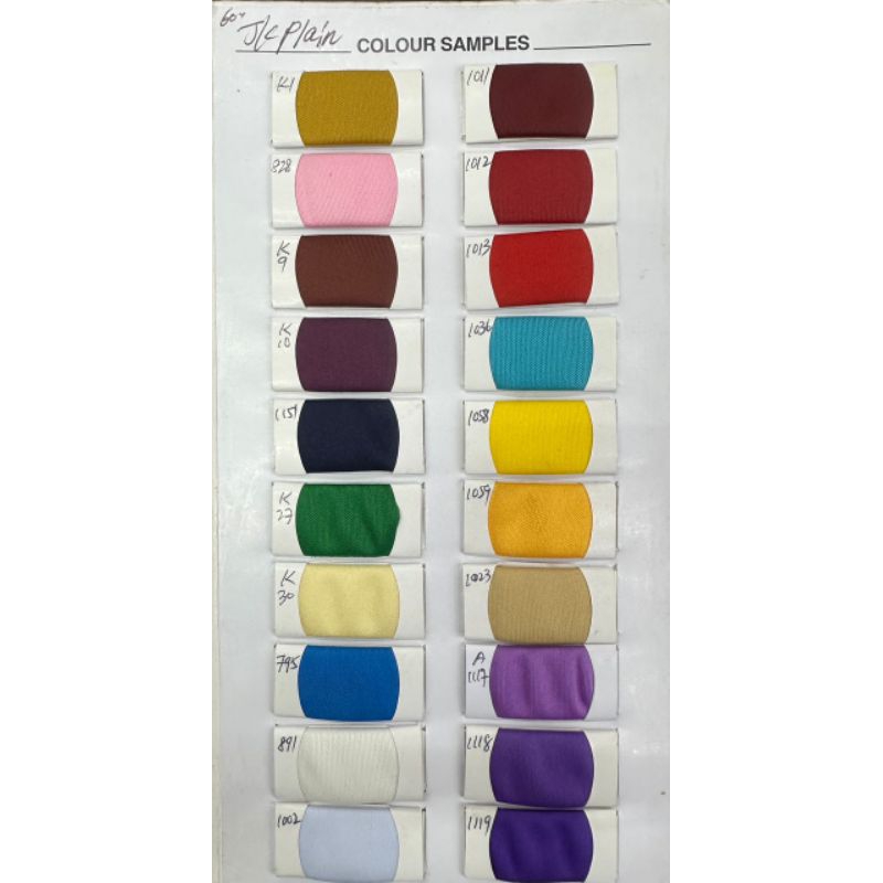 KAIN/FABRIC INTERLOCK JC PLAIN 60 INCH PER METER | Shopee Malaysia