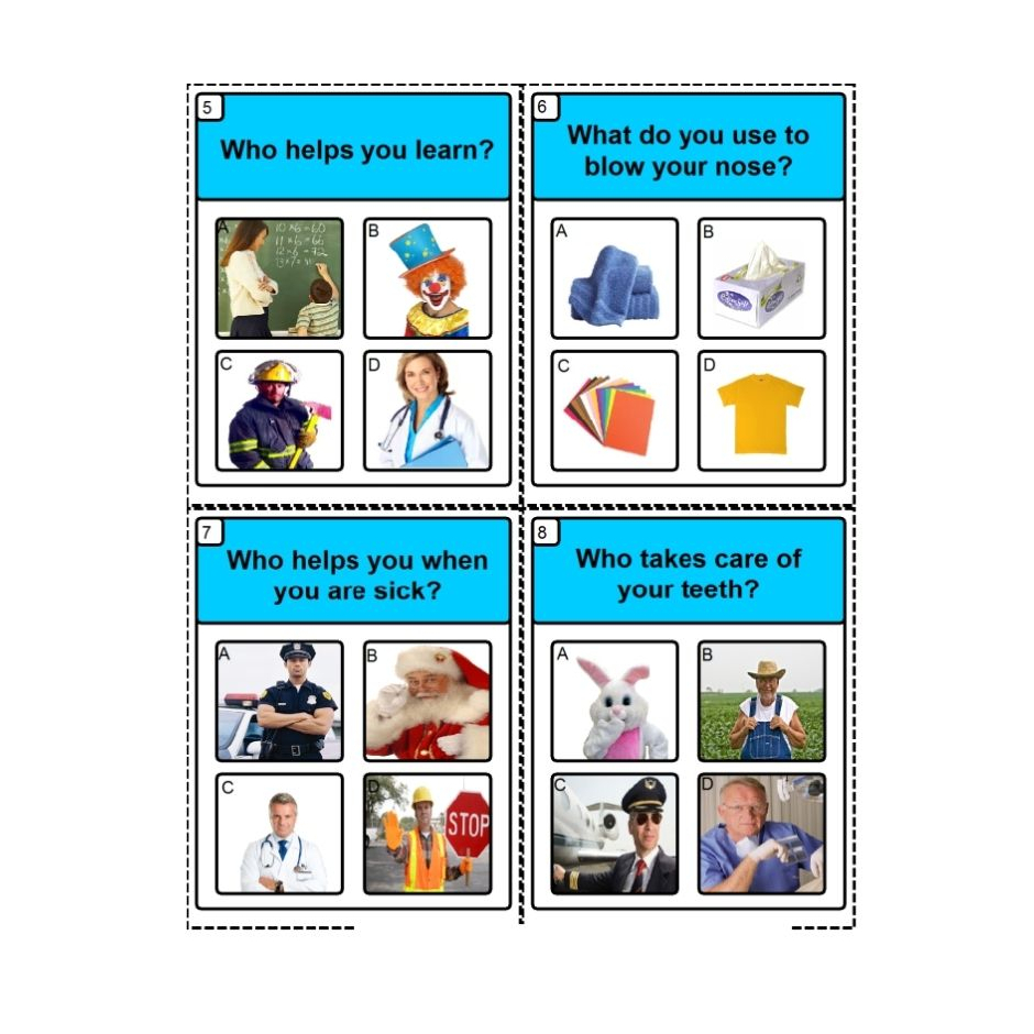 A124 - [PDF] ABA Task Card 9 sets 90 pages - speech therapy special ...