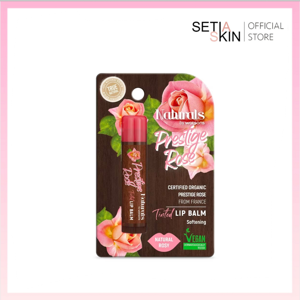 NATURALS by Watsons Prestige Rose Tinted Lip Balm Natural Rosy Shopee