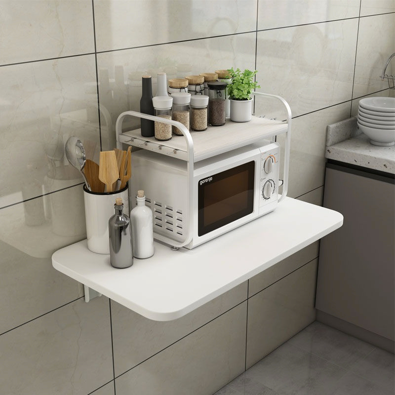 Foldable storage rack, wall table, wall hanging, study table, kitchen