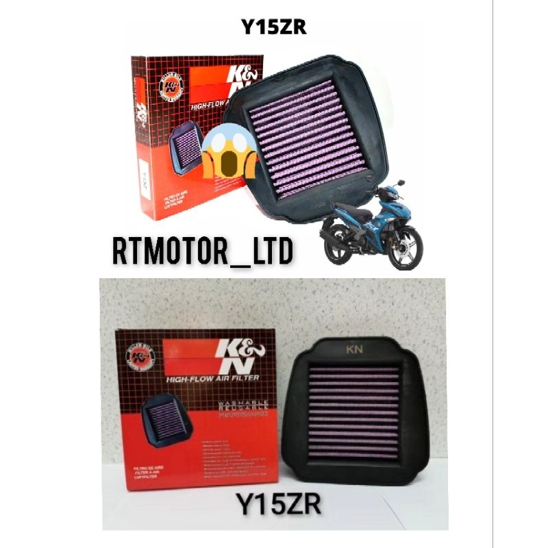 YAMAHA Y16ZR Y15ZR K&N AIR FILTER RACING AIR FLOW FOR Y15 V1 V2 Y16 ...