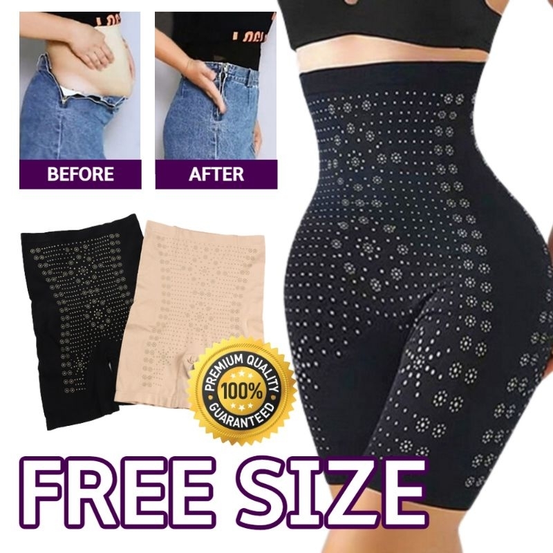 Negative Ions Slimming Pant Hip Up Girdle High Waist Safety Pant Butt