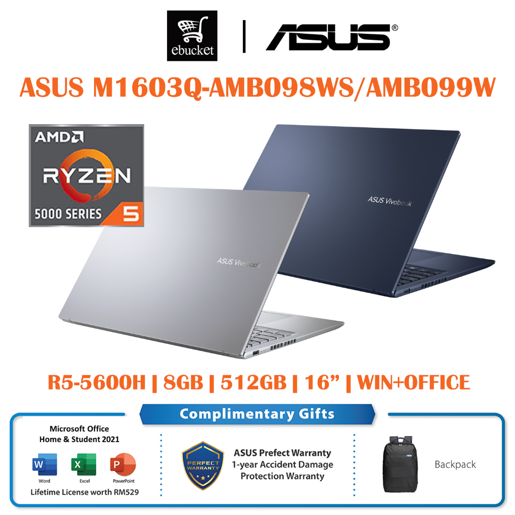 Asus Vivobook 16X M1603Q-AMB098WS / AMB099WS Laptop / Notebook ( R5 ...