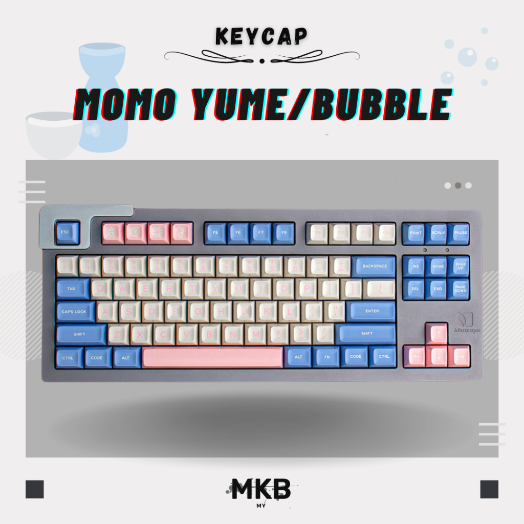 Momo Yume / Bubble ABS Double Shot Keycap Set for Mechanical Keyboard ...