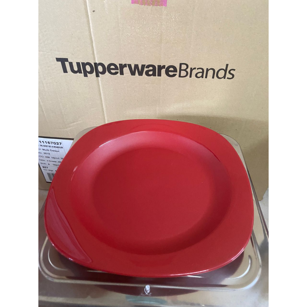 Raya Promotion 2023 Tupperware Blossom Emerald Plate ( 1 ) (RED ...