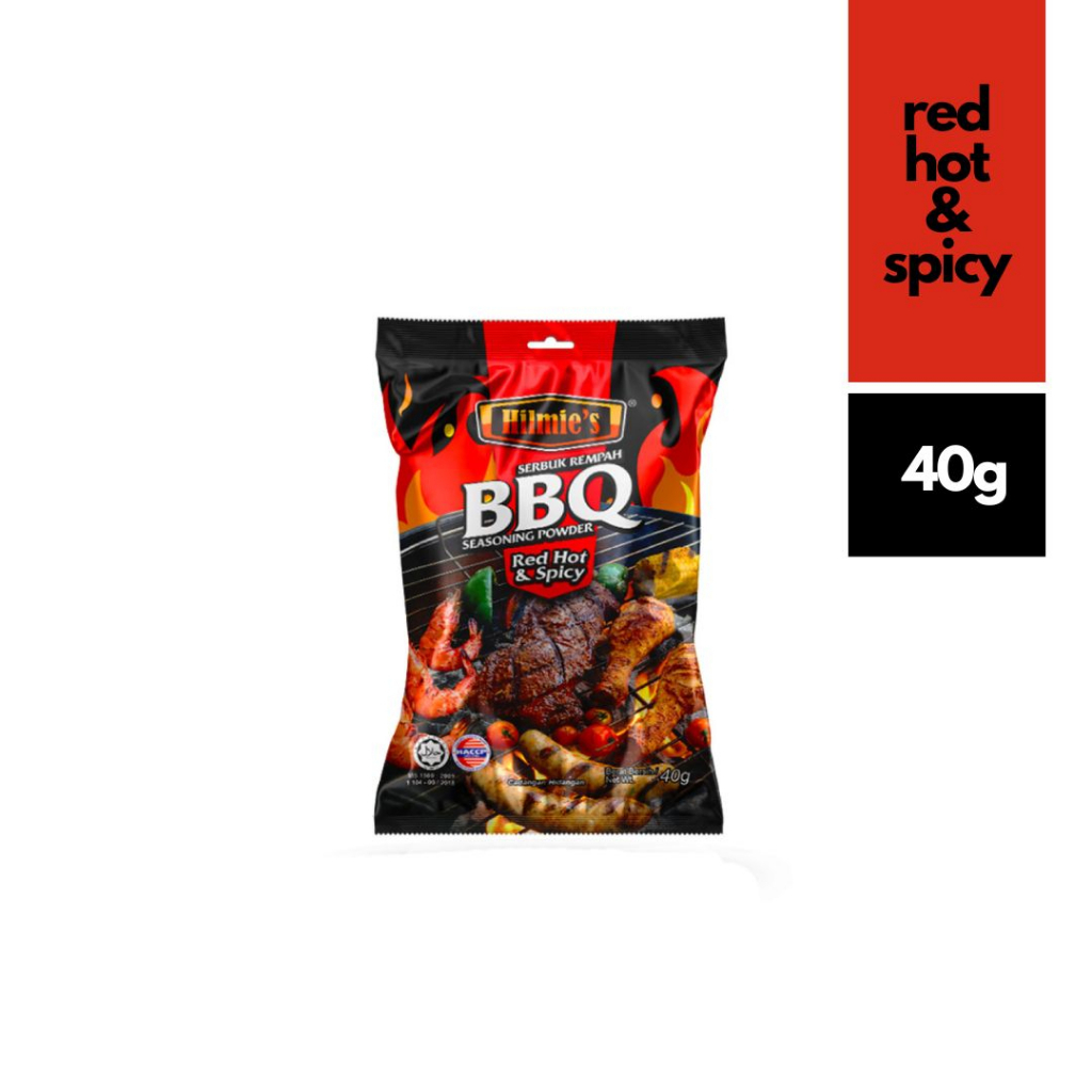 READY STOK serbuk rempah perapan bbq seasoning powder HILMIE'S (Red Hot ...