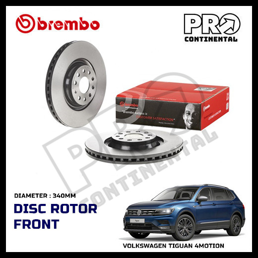 GENUINE BREMBO VOLKSWAGEN TIGUAN 2.0 4MOTION 2020-2023 FRONT REAR DISC ...