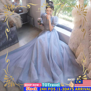 light blue wedding gowns