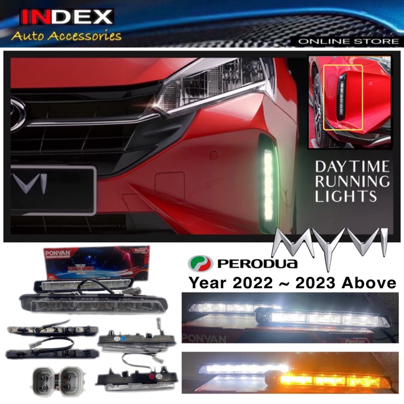 Daylight Daytime Running Light LED Perodua Myvi 2022 2023 Above
