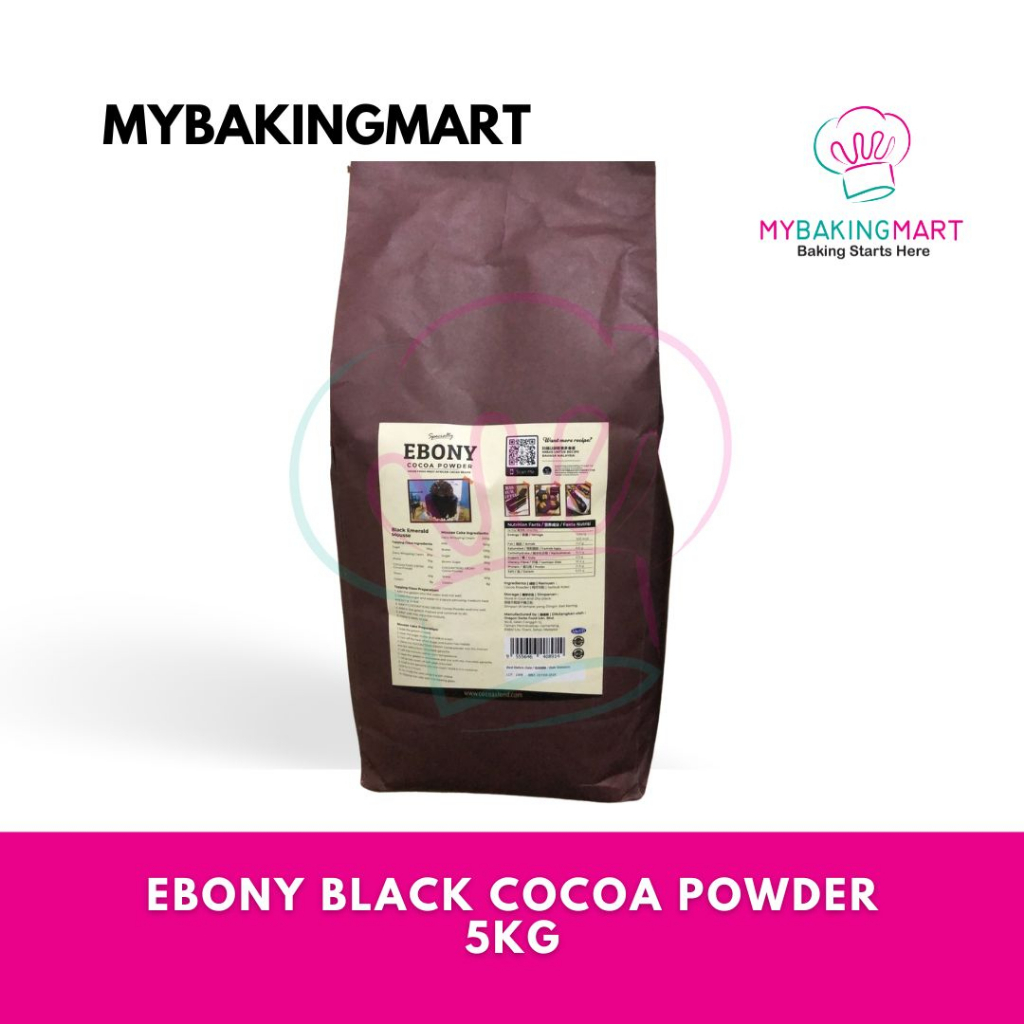 Mybakingmart Cocoa Xtend Ebony Black Cocoa Powder 5kg (Original