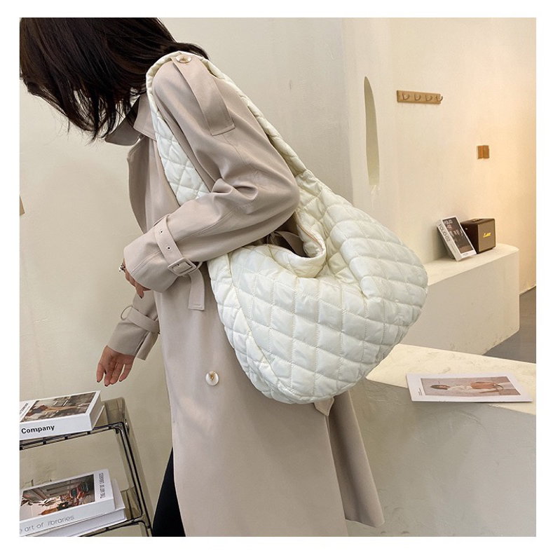 N353 READY STOCK MYFOOYIN ROSE Warm Plaid Shoulder Bags Winter Underarm ...